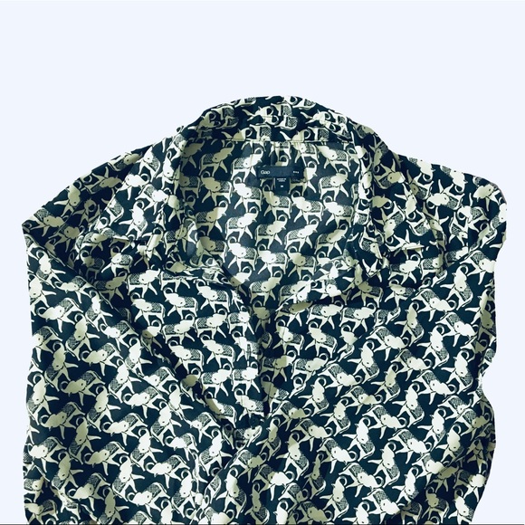 Gap Elephant adorned shirt dress with waist tie - Picture 4 of 4